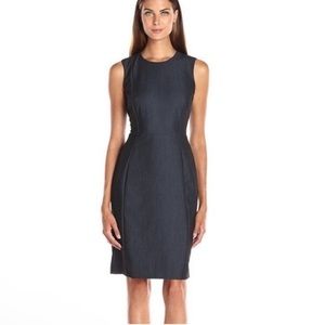 Calvin Klein | Black/Charcoal Tencil Sheath Dress NWT